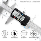 Caliper Measuring Tool, Qfun Vernier Digital Caliper Stainless Steel 6 - Image 5