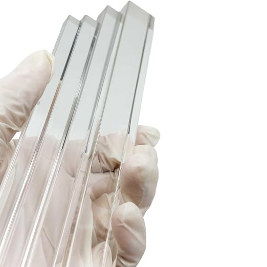 8Pcs Clear Acrylic Square Rods, 12mm x 300mm Thick Transparent Plastic Dowel - Image 5