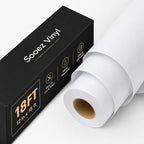 Sooez Permanent Vinyl -Matte White Adhesive Vinyl Roll by Sooez
