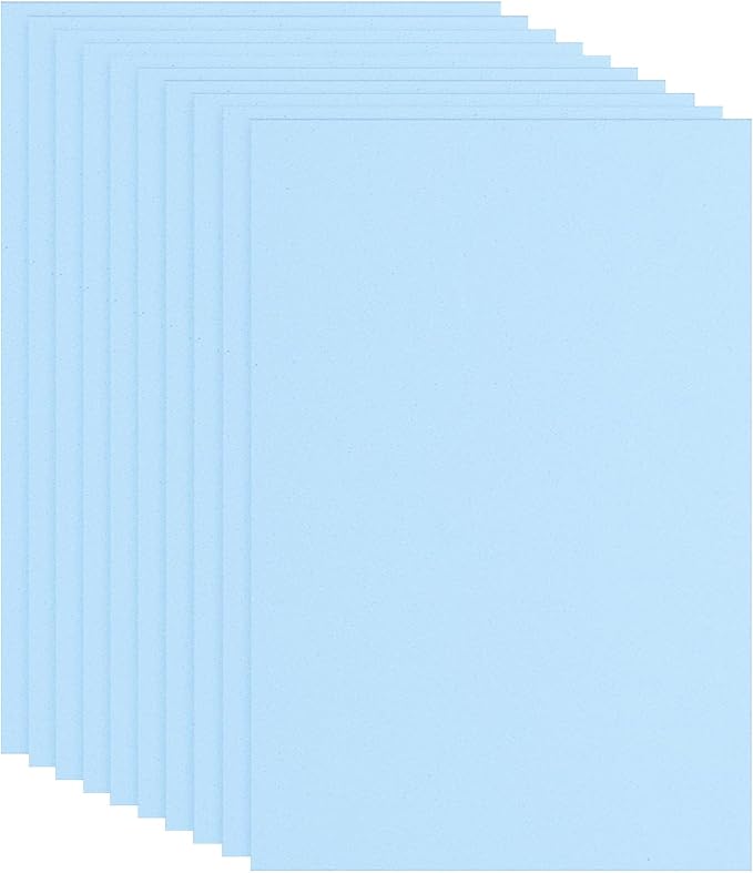 PATIKIL EVA Foam Sheet 10Pcs 12x8 Inch 2mm Thick Light Blue | Easy Cutting EVA by PATIKIL