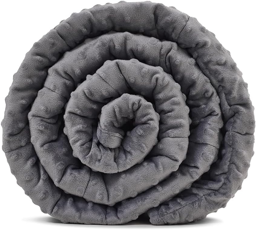 TONGDADA Minky Weighted Blanket | 40''x60'', 7lbs | Cozy and Soft Minky by TONGDADA