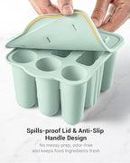 9-Cavity Popsicle Molds for Kids, Homemade BPA-Free Silicone Popsicle Maker - Image 7