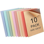 Macaron Pastel Acrylic Sheets 12x12-10 Pcs 1/8 Inch Thick, Dual Finish Matte & by DAMOYE