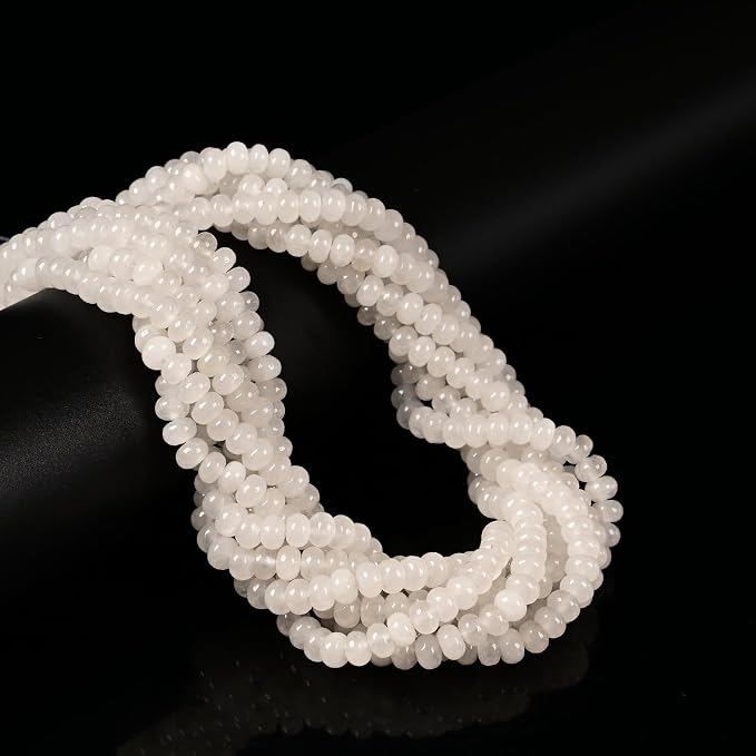 ICAI 4x6mm Natural Rondelle Beads – Loose Gemstone Spacers - Image 3