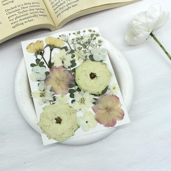 80Pcs Pressed Flowers, Nail Art, Scrapbooking, Candle Holder, Jewelry Making - Image 6