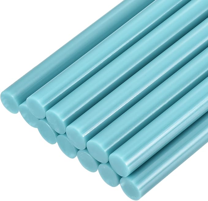 uxcell Mini Hot Glue Sticks for Glue Gun 11mm x 100mm Light Blue 12pcs by uxcell