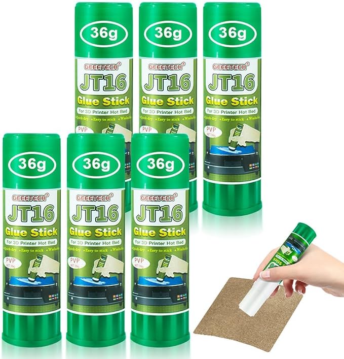3D Printer Glue Sticks, 36 Grams Each PVP Solid Glue Sticks by GIANTARM