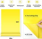 Yellow Permanent Vinyl, Car Decal, Scrapbooking, Signs & Waterproof - Image 2