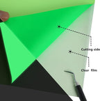 HTVVETUR Glow in The Dark HTV Heat Transfer Vinyl Roll 12 Inch by 5 Feet Iron - Image 2