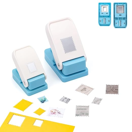 BAOFALI 2Pcs/Set Stamp Punch, Stamp Puncher, 0.6 x 0.5 inch, 1 x 0.8 Inch by BAOFALI