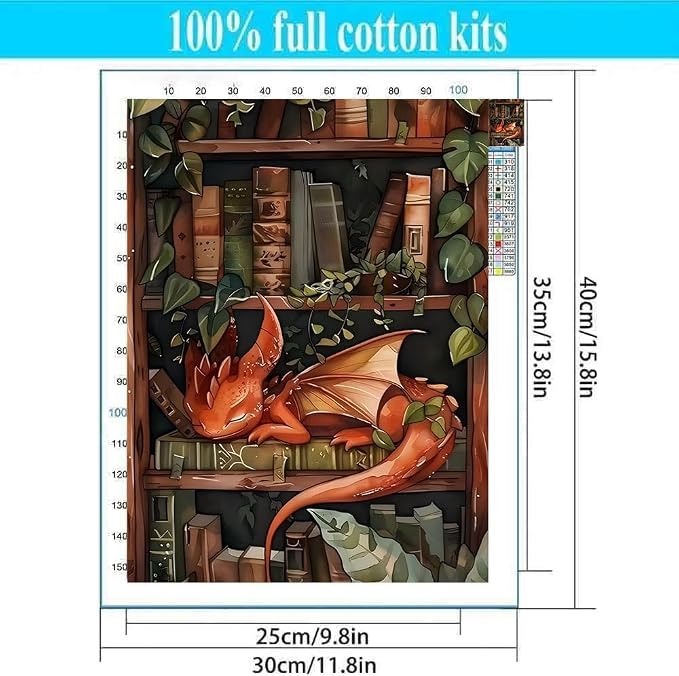 Dragon Stamped Cross Stitch Kits - Image 2