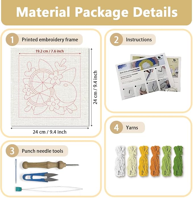 DOODLREAM Citrus Fruit Needle Kit - Image 2