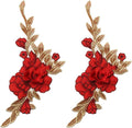 Vintage Rose Sew Lace Flower Embroidery Patches, by Unknown