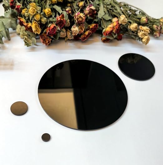 Set of 20 Black Acrylic Plexiglass Sheet Disc, 4.5 inch Dia Plexiglass Acrylic - Image 8