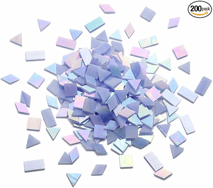 Lanyani Iridescent Stained Glass Mosaic Tiles by LanyaniArtGlassMosaics