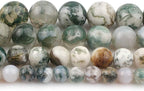 35pcs Round Loose Tree Agate Beads - Image 8