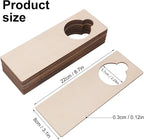 55 Pieces Unfinished Wood Door Knob Hangers, 8.66 x 3.15 Inch Door Knob Signs - Image 2