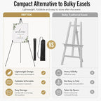 RRFTOK 2 Pack 63 in Sign Easel Stands, Instant-Fold Tripods - Image 9