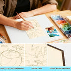 15 Pcs Unfinished Wood Crafts to Paint - Image 5