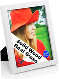 RPJC 8x10 inch Picture Frames Made of Solid Wood High Definition Glass by RPJC