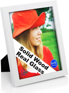 RPJC 8x10 inch Picture Frames Made of Solid Wood High Definition Glass by RPJC