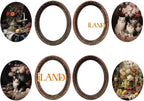 iLAND Miniature Dollhouse Accessories, 4 Dollhouse Picture Frames Set w/Printed - Image 2