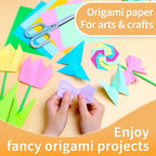 Praisebank White Origami Paper, Double Sided Color, Origami Kit - Image 6