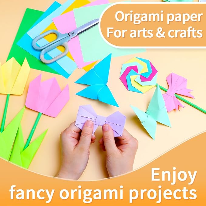 Praisebank White Origami Paper, Double Sided Color, Origami Kit - Image 6