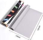 RENLITONG Grey Iron on Vinyl 12Inch by 15ft Roll HTV - Image 2