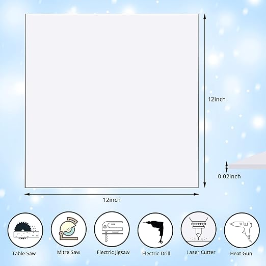 Zonon 5 Pcs Polycarbonate Clear Plastic Sheets - Image 2