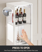 Glass Display Cabinet, 4-Tier Curio Cabinet, Adjustable Shelves, 000 Color - Image 4