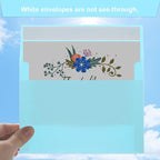 50 Packs Blue 5x7 Envelopes, A7 Invitation Envelopes Self Seal - Image 4