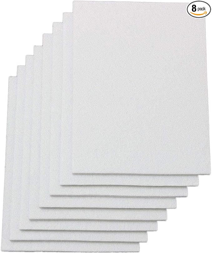 8-Pack Furniture Felt Pads 1/5" Thick Self-Stick Heavy Duty Sheets Wood Floor by RERIVER