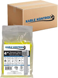 Kable Kontrol Fluorescent Yellow Zip Ties 4 Inch 40, 18 Lbs Tensile Strength by KABLEKONTROL%C2%AE