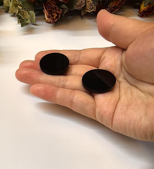Set of 20 Black Acrylic Discs, 1/8" Thick Round Circle Blanks, 1 Inch Diameter - Image 5