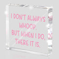 Fun Pink Decoration, 4x4 inches Acrylic Desktop Ornament, Suitable by MUZRUYOU