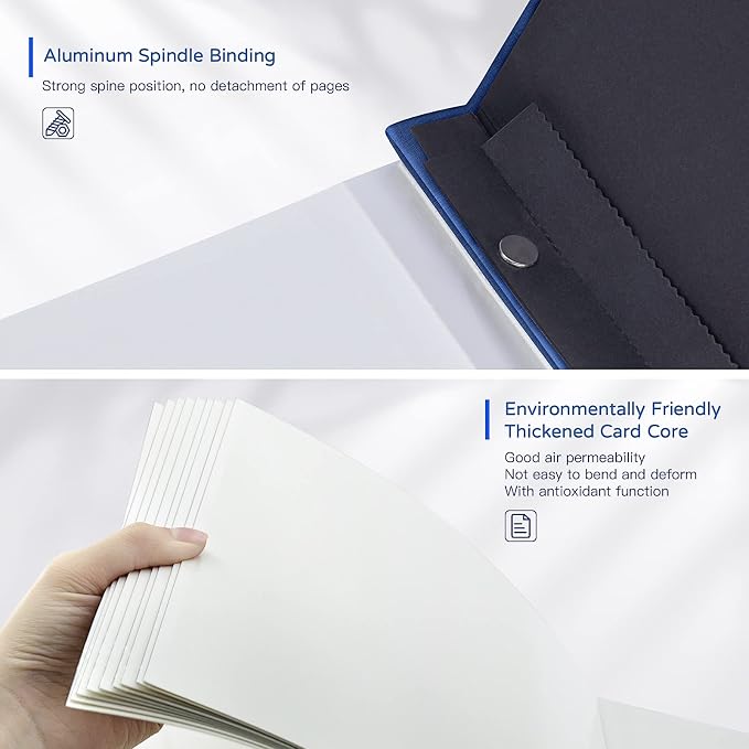 Popotop Large Photo Album Self Adhesive 4x6 5x7 8x10 Scrapbook Album DIY - Image 7