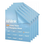 KINLINK 8.5x11 Plexiglass Sheets 1/24 inch Thick, 1mm Clear PET Plastic Sheet by KINLINK