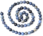 60PCS 6mm Natural Dumortierite Gemstone Round Loose Stone Beads - Image 2
