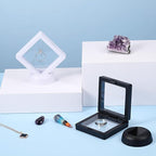 60 Pcs 3D Floating Display Case PE Film Jewelry Storage Box Coins Display Frame - Image 5