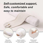 Body Pillow for Adults, Long Round Pillow, Big Cylindrical Pillow, Large Full - Image 4