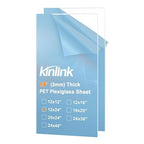 KINLINK 12x24 Plexiglass Sheets 1/8 inch Thick, 3mm Clear PET Plastic Sheet by KINLINK