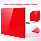 Adrattnay Red Acrylic Panels 1/8" Thick - Image 2