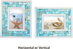 Beach Theme Picture Frame, 3.5x5 inch, Mother of Pearl, Tabletop or Wall - Image 2