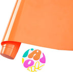 Tintnut Coral Neon Puff Heat Transfer Vinyl Roll, easy cut & weed, stretch by Tintnut