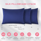 100% Silk Pillowcase 2 Pack for Hair and Skin, Both Sides 23 Momme Grade 6A+ - Image 6