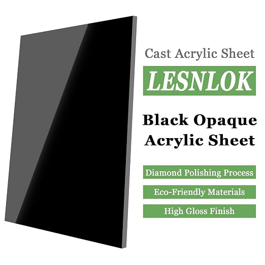 14 x 14 Black Acrylic Sheet 1/4 inch Thick 6mm Black Plexiglass Sheet, DIY - Image 4