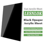 14 x 14 Black Acrylic Sheet 1/4 inch Thick 6mm Black Plexiglass Sheet, DIY - Image 4