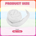 MECCANIXITY Wool Roving Yarn Soft Felting Wool 50g/1.76oz Pure Chunky Roving - Image 2