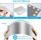 16" x 12" x 2Pcs Acrylic Mirror Sheets, Decorative Wall Mirrors | Flexible Body - Image 3